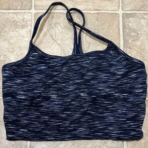 Aerie Navy and White Sports Bra